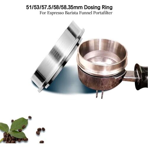 Stainless Steel IDR Intelligent Dosing Ring For 51/53/57/58mm Brewing Bowl Coffee Powder For Espresso Barista Profilter Handle