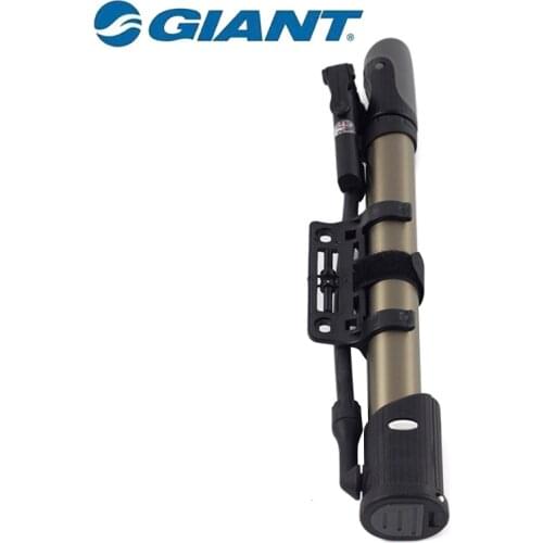 GIANT Portable Mini Collapsible Bicycle Pump Schrader Valve and Presta Valve compatible Incidental Pressure gauge