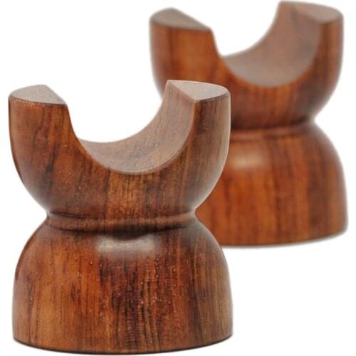 2pcs 45mm Rosewood Insulation Wire Support Bracket Speaker Shockproof Spike Amplifier Isolation Holder Stand Feet Foot Pad Nail