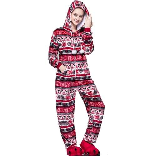 Adults flannel warm kigurumi pink snowflake onesies woman men onesies sleepwear jumpsuit red bird kigurumi