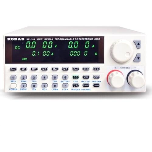KORAD-KEL103 Professional electrical programming Digital Control DC Load Electronic Loads Battery Tester Load 300W 120V 30A