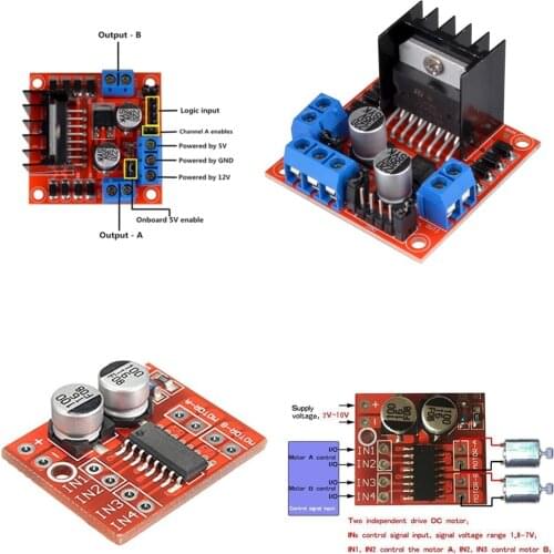 L298N driver board module L298 stepper motor smart car robot breadboard peltier High Power
