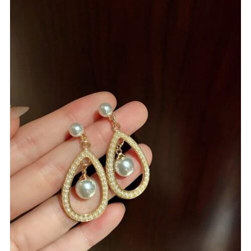 Summer new style personality creative water drop pendant earrings luxury fashion casual dance party earrings for women