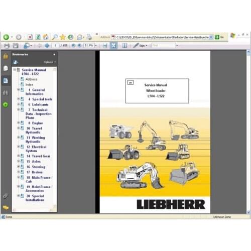 Liebherr Lidos 2015 Services manuals DVD OFFLINE
