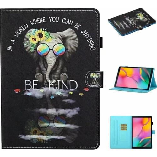 2020 New Beautiful Painted Case For Samsung Galaxy Tab A 10.1 2019 SM-T510 SM-T515 10.1" PU leather Soft TPU flip stand cover