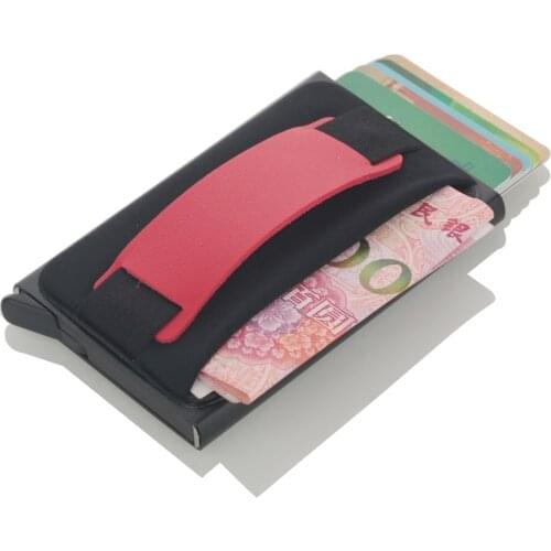 New Credit Card Holder Super Elastic Back Card Pocket Mini RFID Blocking Card Holder Men And Women Card Wallet