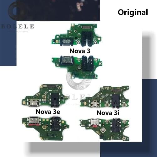 Original USB Charging Port For Huawei Nova 3 3e 3i USB Charger Port Dock Connector Plug Board Ribbon Charge Charging Flex Cable