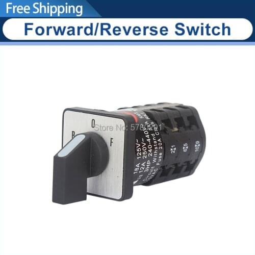 Changeover switch ZH-A EN61058 motor reversing switch Forward&Reverse Switch SIEG C3-181