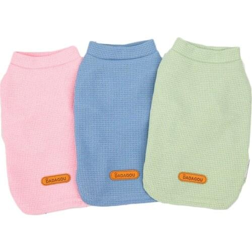 Pet Dog Clothes Cat Shirt Dog Hoodies Sweatshirt Solid Pups Costume Dog Clothing For Small Dogs Chihuahua Pet Sweatshirt Tshirt