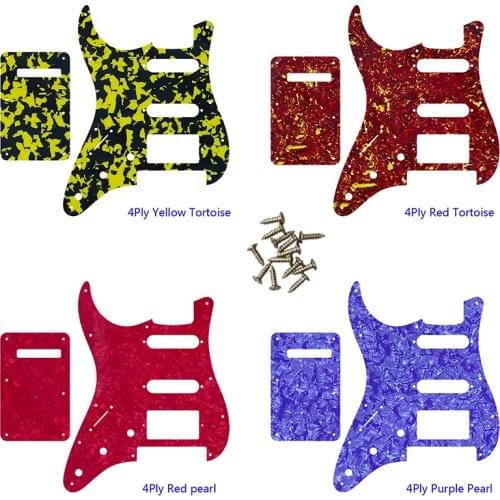 Custom Guitar Pickgaurd - For Left Hand US 11 Screw Holes Strat With Floyd Rose Tremolo PAF HSS Scratch Plate & Back Plate