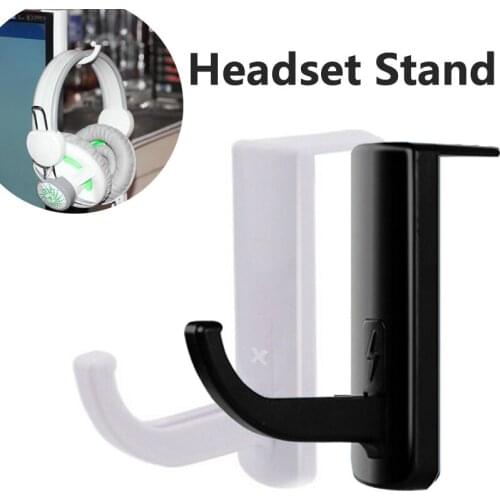 2 Colors Headset Stand Durable Headphone Hanger Desktop Stand Table Cell Phone Holder Monitor Desk Earphone Mounted Hook
