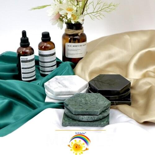 Natural Marble Coasters Ins Simple Insulation Pad Art Creative Jewelry Nordic Style Jewelry Mat Still Life Shooting