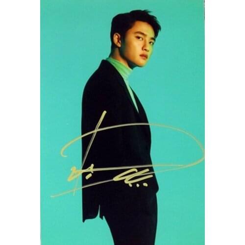 Hand signed EXO Doh Kyungsoo D.O. autographed photo LOVE SHOT 5*7 122018A