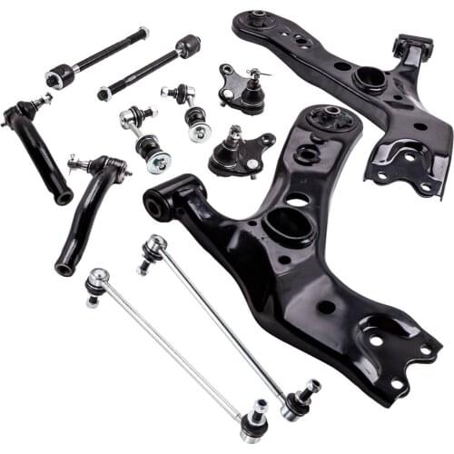 New 12 Pcs Front Lower Steering Suspension System Control Arm Kit Fit for Toyota RAV4 2006-2014 All Models K620587 K620586