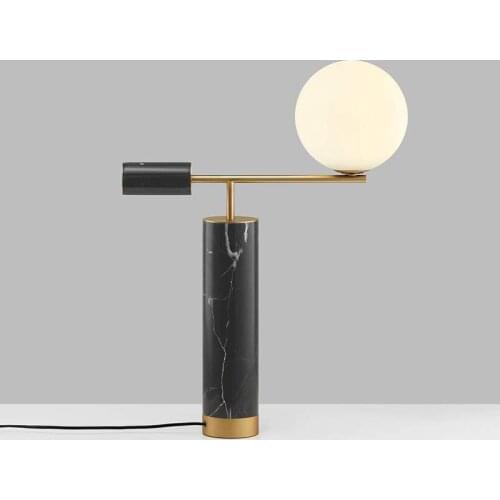 Nordic led color glass glass ball sala de estar table lamps for living room for bedroom living room deco bed lamp