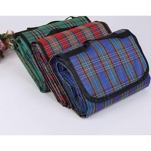 Folding Waterproof Camping Mat Picnic Play Plaid Blanket Mats Foldable Outdoor Beach Sleeping Pad Resistant To Dirt 180x150cm