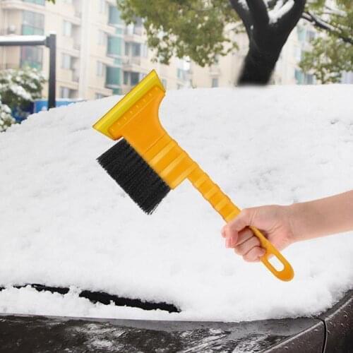 2 In 1 Ice Scraper Windshield And Snow Brush Auto Cleaner Kit Winter Remover Cleaner Tool Washing Auto Accessories Vehicle 2021