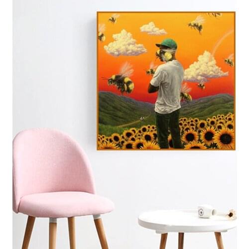 The Creator Flower Boy Hip Hop Album Cover Canvas Painting Posters and Prints Cuadros Wall Art Picture Poster Home Decor
