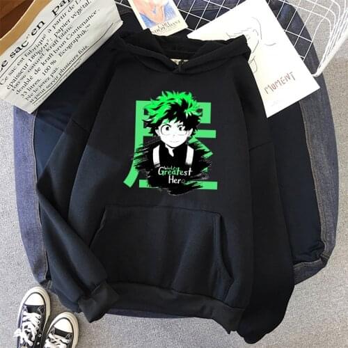 My hero academia hoodie Unisex The Worlds Greatest sweatshirt Harajuku Oversize loose fashion casual pullover hoodie Streetwear