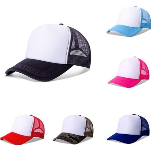 Unisex Cap Casual Candy Color Mesh Baseball Cap Adjustable Snapback Hats For Women Men Hip Hop Trucker Cap Streetwear Dad Hat