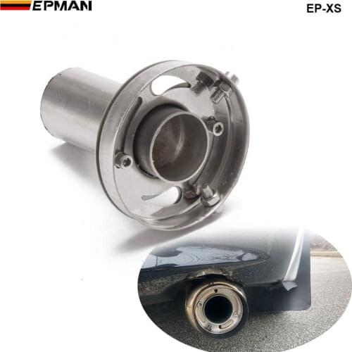 Universal 3.5" /4'' / 4.5'' Car Stainless Steel Exhaust Muffler Silencer Round Tip EP-XS