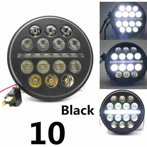 High quality 5.75inch led headlight 5.75'' head light drl high low beam angel eyes headlight for harley