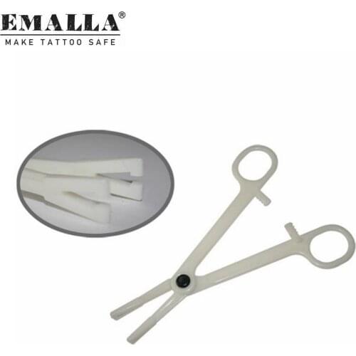 25PCS Disposable Triangle Body Piercing Forceps Clamp Tattoo Piercing Supply Piercing Tool For Tattoo Accessories Equipment