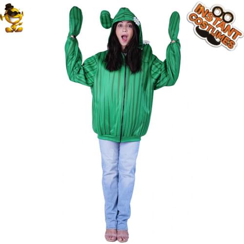 Women Cactus Tops Halloween Costumes for Women Role Playing Green Cactus Potted Plants Carnival Outfits Fancy Dress Up
