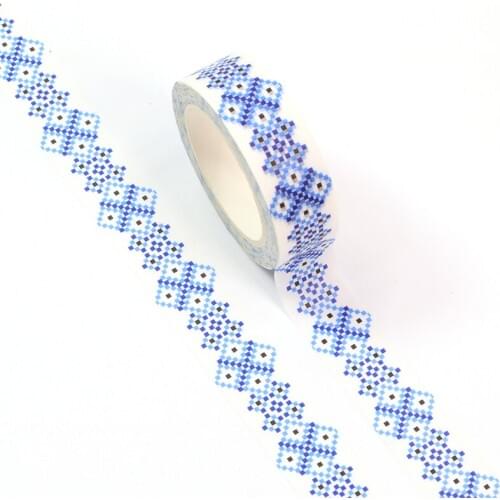 10pcs/lot 15mm*10M Happy Easters Day Blue mosaic Decorative Washi Tape Scrapbooking Masking Tape Stationery office supplies