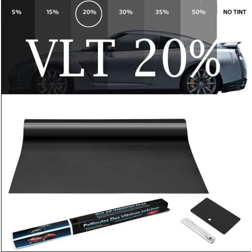 50cmX300cm 2 mil VLT20% IR80% heat resistant Nano Ceramic glass tint car window film