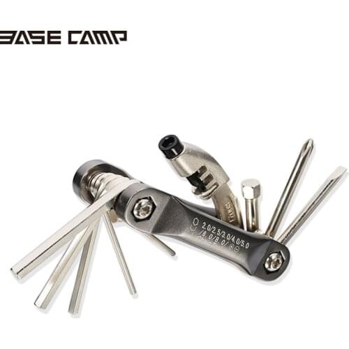 Basecamp Bike Multifunction Tool 9 in 1 Combination Toiletry Kit Set Screwdriver Combined Bike Chain Wrench Bicycle Repair Tools