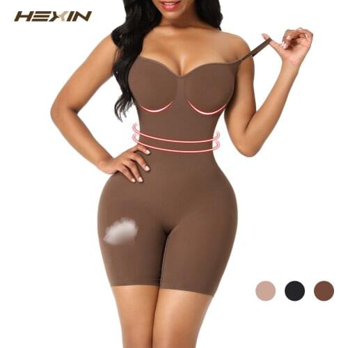 HEXIN Seamless Women Backless Bodysuit Fajas Colombianas Push Up Butt Lifter Reductive Girdles Slimming Waist Trainer Shapewear