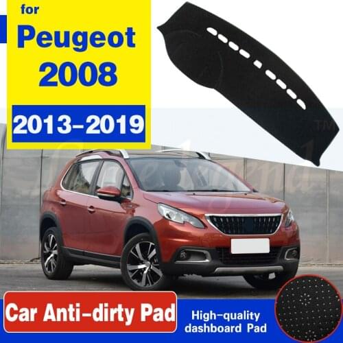 For Peugeot 2008 2013~2019 Anti-Slip Mat Dashboard Pad Sunshade Dashmat Protect Carpet Car Accessories 2014 2015 2016 2017 2018