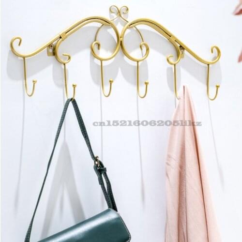European Luxury Clothing Store Hooks Creativity Fitting Room Wall Hooks Bedroom Living Room Bags Porch Key Hook Display Stand