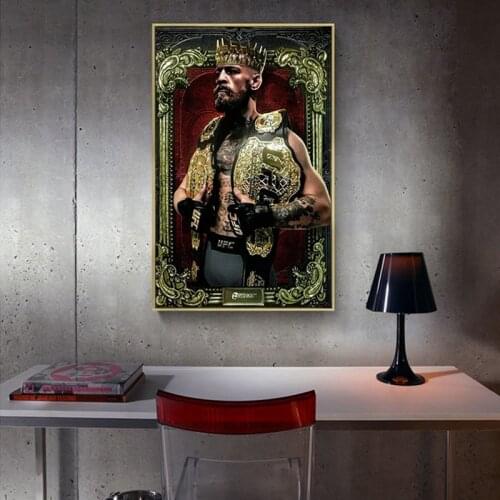 Conor McGregor MMA Canvas Poster Wallpaper Wall Artist Home Painting Decoration Living Room Kitchen Frame
