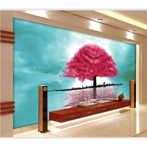 Custom photo murals wallpapers for walls 3 d Digital painted ink landscape landscape tree new Chinese TV background wall papers
