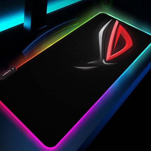 Pc Laptop Gamer Logo Mouse Pad Asus Rog Falchion Mousepad Computer Republic of Gamers Setup Gaming Accessories Game Rgb Led Pad