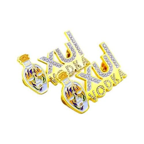 Custom fashion metal imitation hard enamel award badge hot sale zinc alloy badges