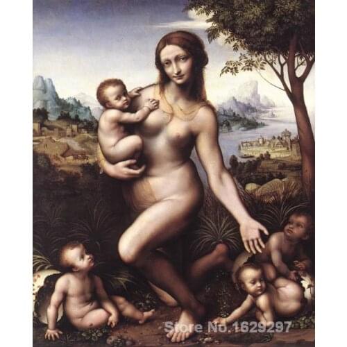 Famous Leonardo Da Vinci painting Leda Hand painted High quality