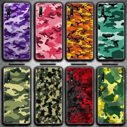 Camouflage Pattern Camo military Army Phone Case for Huawei Honor 30 20 10 9 8 8x 8c v30 Lite view 7A pro