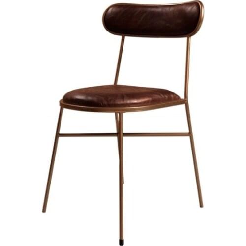 Cafe table and chair combination creative personality dining chair nordic loft industrial style restaurant bar metal iron chair