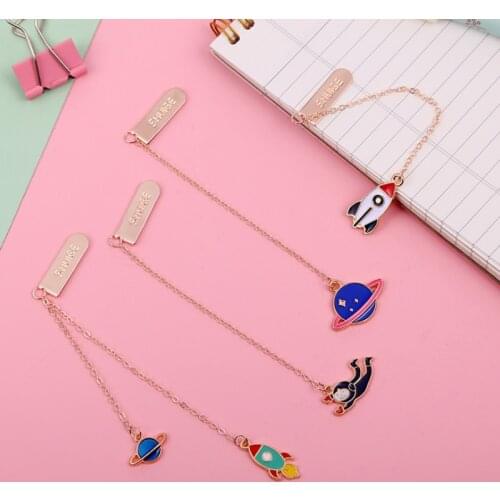 Metal Bookmarks Universe Creative Classical exquisite Mini Metal Art Pattern Bookmark Page Folder Office School Supplies