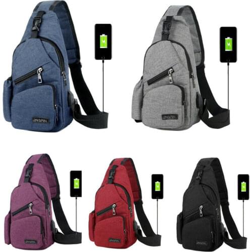 Hot Fashion Men Canvas Sling Bag Chest Crossbody Messenger Shoulder Travel Sports School Bag Waist Packs