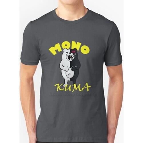Monokuma Men T-Shirt Soft Comfortable Tops Tshirt Tee Shirt Clothes Video Games Video Games Dangan Ronpa Dangan Ronpa