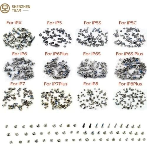 SZteam Full Screw Set For iPhone 6 6S 6Plus 7 8 7Plus X 11 11Pro 12 12Pro Repair Bolts Complete Kit Replacement Accessories