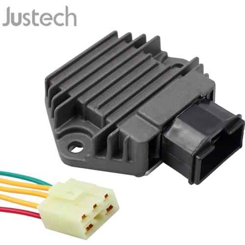 Justech Alternator Regulator Rectifier HN-001 with Integrated Rectifier 700503 with Connector and Cable for Honda CB500 CB CBR