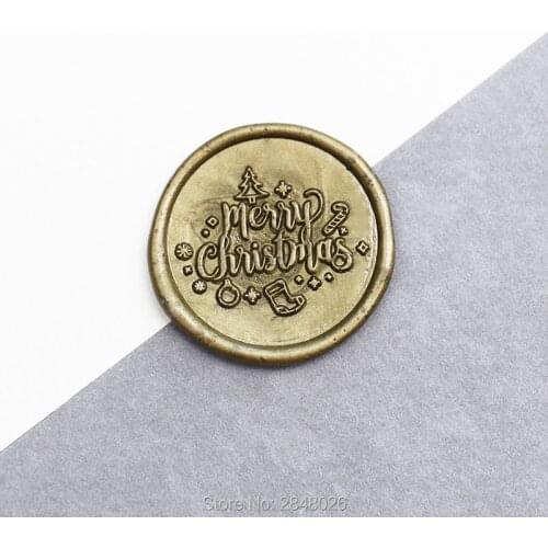 Christmas Seal Stamp,Wax Seal Stamp Kit, Christmas party invitation seals,Christmas seal