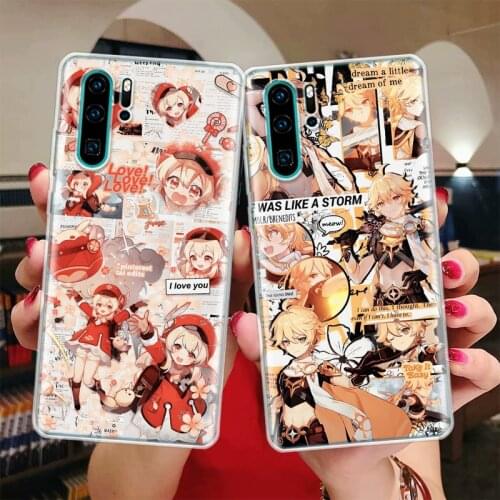 Genshin Impact Game Silicon Phone Case For Huawei Honor 10 9 20 Lite Y5 Y6 Y7 Y9 9X 8X 8S 8A 7X 7A 7S Pro + 10i20i Coque