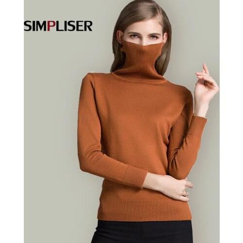 Thick Warm Sweaters Women 2020 Autumn Winter Turtleneck Pullovers High Quality Soft Knitted Tops Femme Cashmere Shirts Bottoming