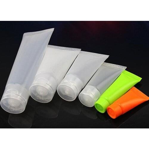 Screw Cap Glossy Plastic Refillable Soft Tube Empty Facial Cleanser Hand Cream Container Squeeze Lotion Shampoo Bottle 5 8 10ml